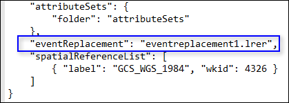 eventReplacement section of config.json