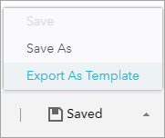 Export As Template button
